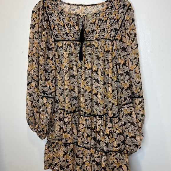 Free People Free Swinging Mini Dress Size M - Picture 5 of 9